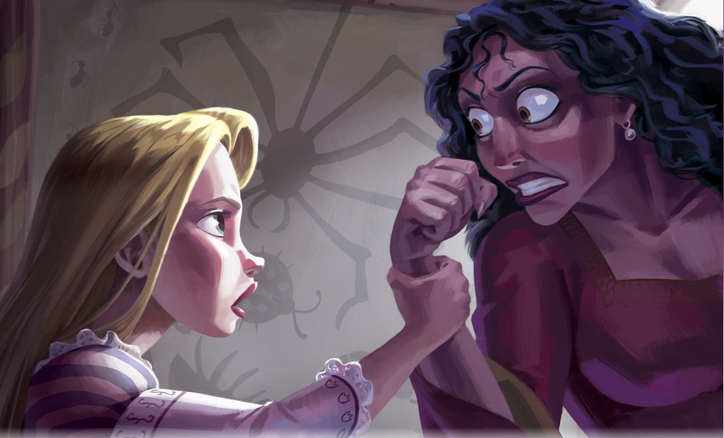 Mother Gothel told Rapunzel that Flynn had only wanted the crown. 